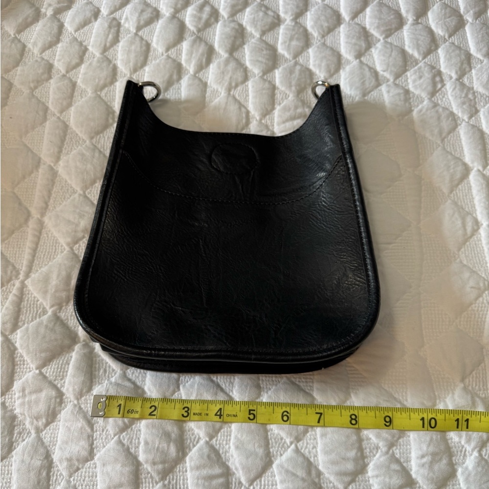 Black leather purse